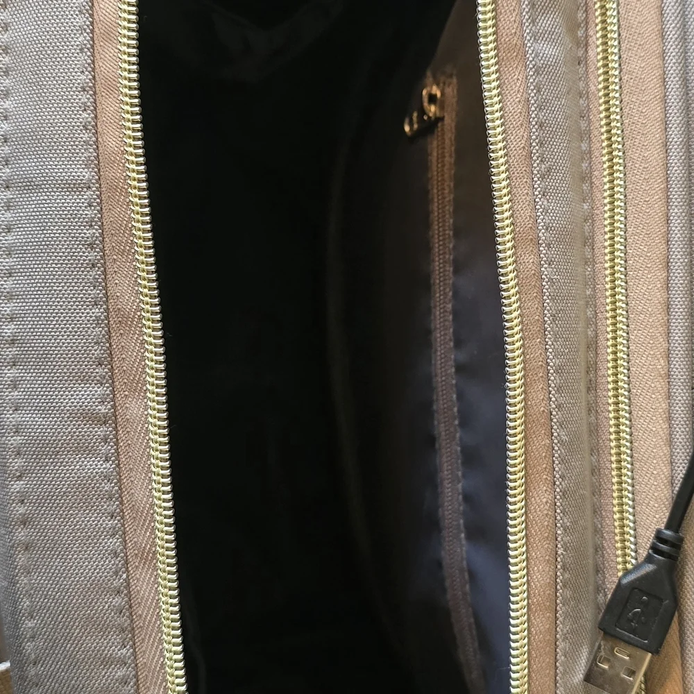 Grey Multifunctional Baby Diaper Backpack Bag